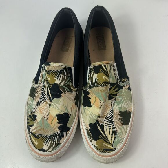 Keds Jump Kick Slip On Palm Tree Canvas Women’s Sneakers - Picture 9 of 13